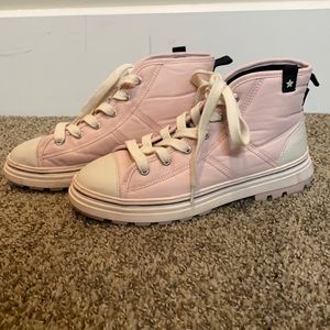 ZARA pink high-tops
